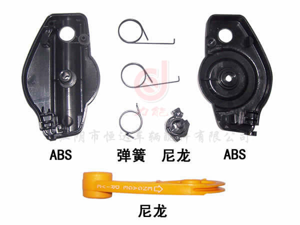Trimmer tensioner pulley line of control switch